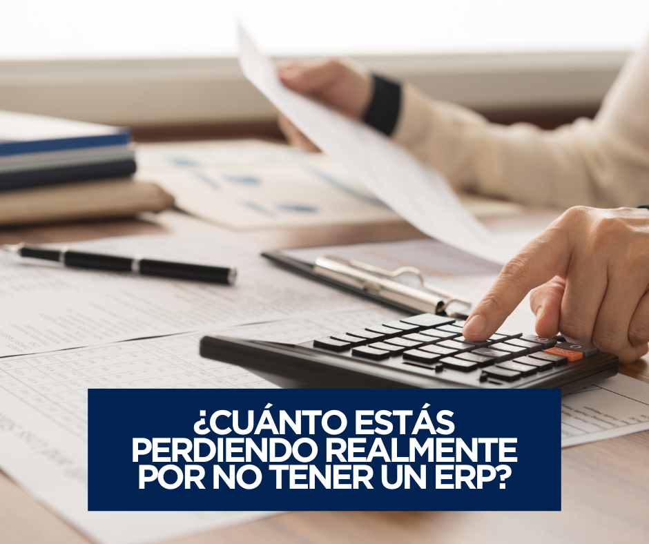 Gráfico empresarial que ilustra los costos hundidos por no tener un ERP en una empresa en crecimiento.